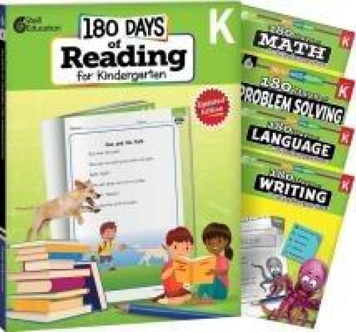180 Days(tm) Reading, Math, Language, Writing, & Problem Solving for Kindergarten: 5-Book Set: Practice, Assess, Diagnose