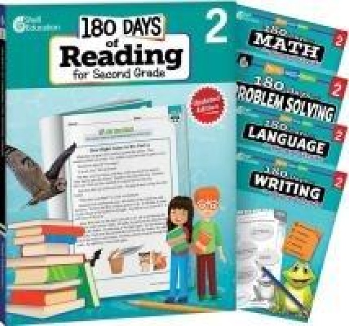 180 Days(tm) Reading, Math, Language, Writing, & Problem Solving for Grade 2: 5-Book Set: Practice, Assess, Diagnose