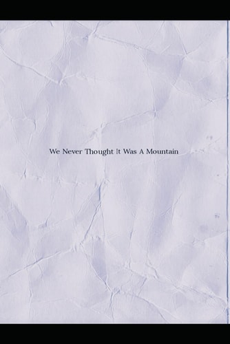 We Never Thought It Was A Mountain