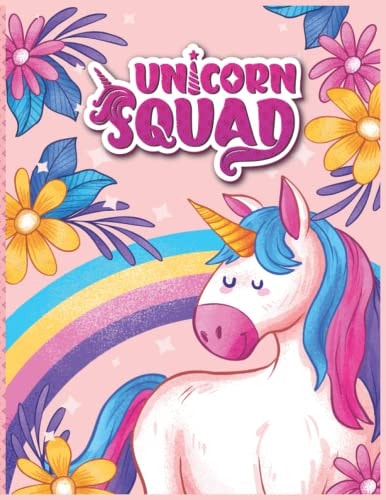 Unicorn Squad Coloring Book: For Kids Age- 4-9 Kids Coloring Book