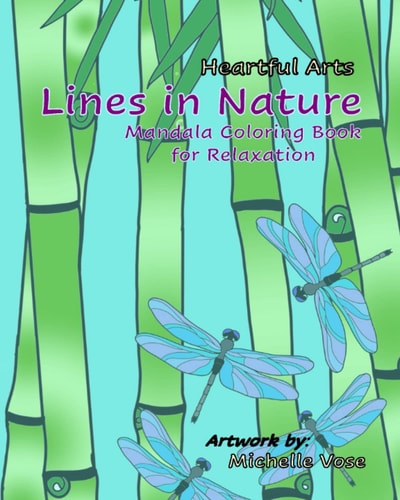 Lines in Nature Heartful Arts Mandala Coloring Book for Relaxation
