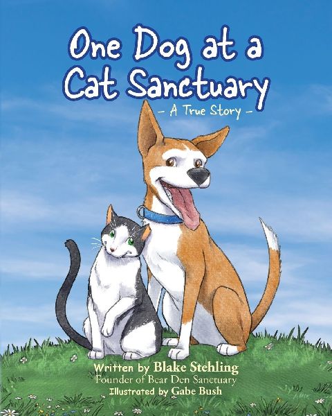 One Dog at a Cat Sanctuary