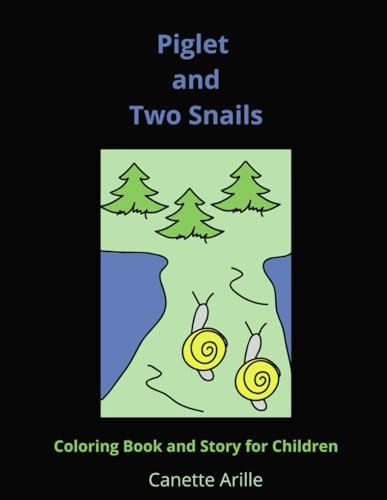 Piglet and Two Snails Coloring Book and Story for Children