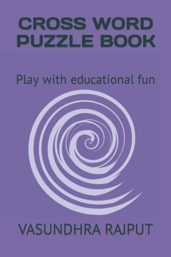 Cross Word Puzzle Book Play with Educational Fun