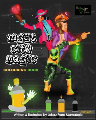 Night City Magic Colouring Book