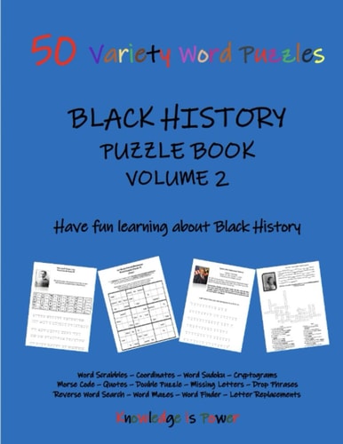 Black History Word Puzzle Book Volume 2