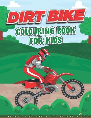 Dirt Bike Coloring Book for Kids This Book Stress Relief Easy Coloring Book For Little Children