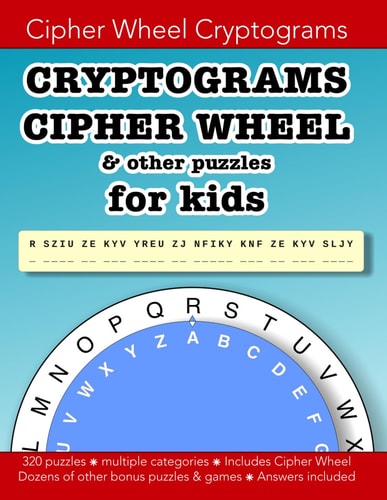 Cryptograms Cipher Wheel & Other Puzzles for Kids Education Resources by Bounce Learning Kids