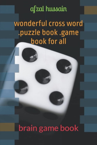 Wonderful Cross Word .puzzle Book .game Book for All Brain Game Book