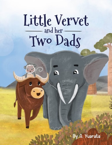 Little Vervet and Her Two Dads