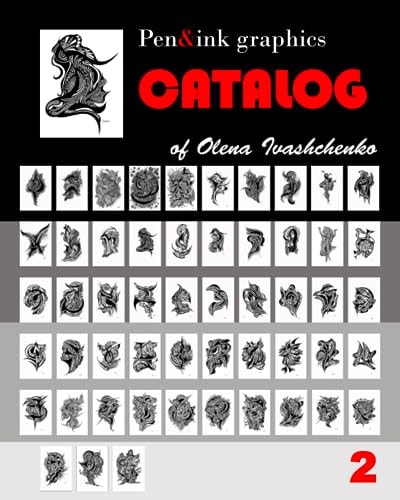 Pen&ink Graphics Catalog of Olena Ivashchenko. Volume 2