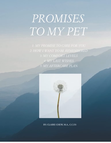 Promises To My Pet A Guide To Planning For Your Pet's Care