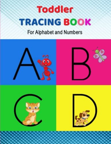 Toddler Tracing Book for Alphabet and Number Learn to Write Numbers and Alphabets and Draw Shapes