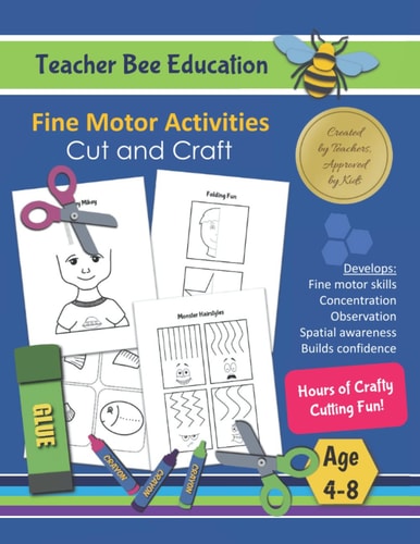 Cut and Craft Fine Motor Activities - Hours of Crafty Cutting Fun