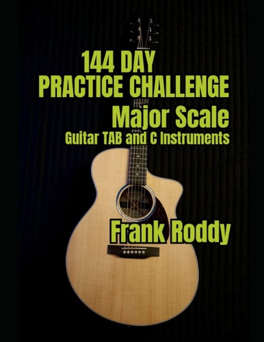 144 Day Practice Challenge Major Scales: Guitar TAB