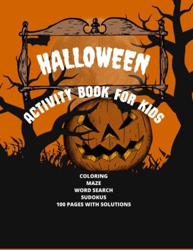 Halloween Activity Book For Kids, Age Unlimited My Choice Of Halloween
