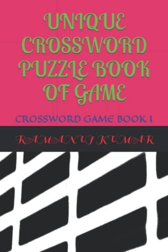Unique Crossword Puzzle Book of Game Crossword Game Book