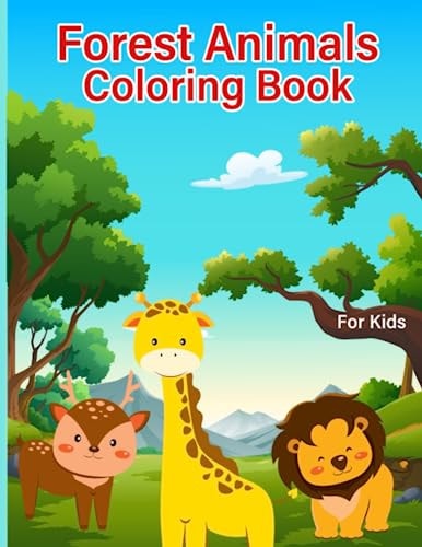 Forest Animals Coloring Book For Kids