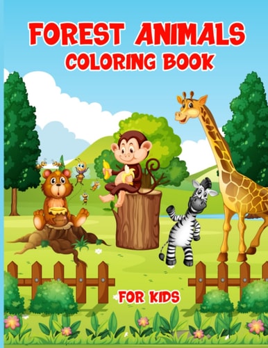 Forest Animals Coloring Book For Kids