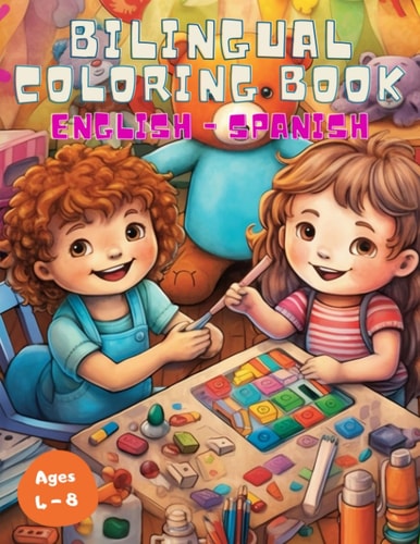 Bilingual Coloring Book English-Spanish