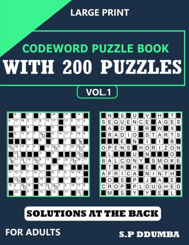 Codeword Puzzle Book with 200 Puzzles