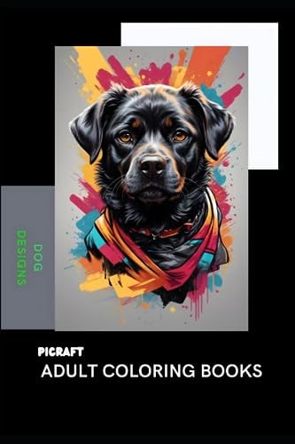 Adult Coloring Book Stress Relieving Dog Designs