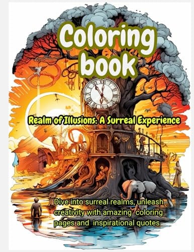 Coloring Book Realm of Illusions: A Surreal Experience