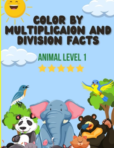 Color By Number Multiplication and Division Facts Level 1