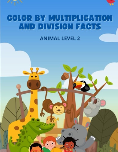 Color By Number Multiplication and Division Facts Level 2