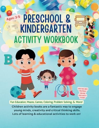 Preschool Kindergarten Activity Book