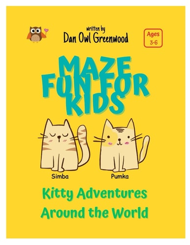 Kitty Adventures Around the World Activity Book For Kids Ages 3-6