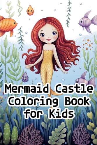 Mermaid Castle Coloring Book for Kids