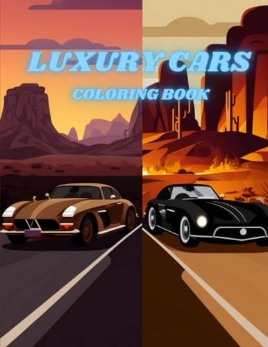 Luxury Cars Coloring Book
