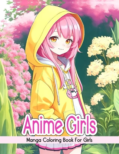 Anime Girls Coloring Book Msnga Coloring Book For Girls