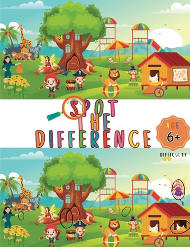 Spot the Differences Kids Activity Book Develop Attention to Detail Skill
