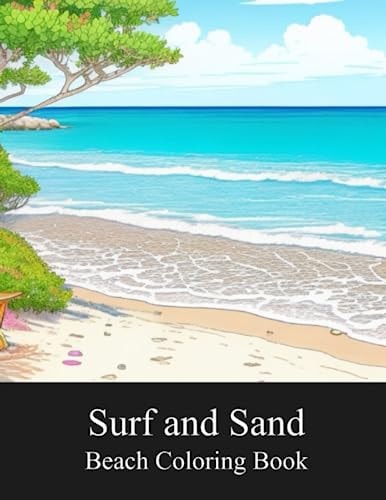 Surf and Sand Beach Coloring Book