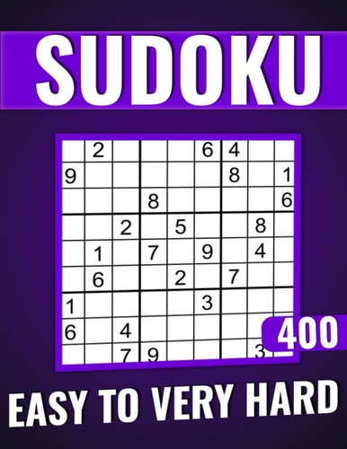 Sudoku Puzzles for Adults Large Print Easy to Very Hard 400 Puzzles with Solutions
