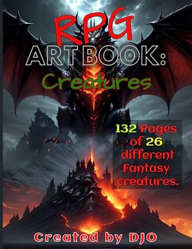 RPG Art Book Creatures: 132 Pages of 26 Different Fantasy Creatures.