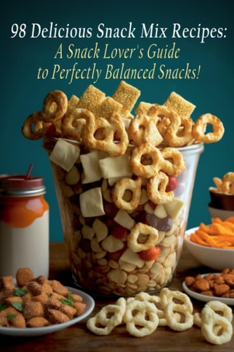 98 Delicious Snack Mix Recipes A Snack Lover's Guide to Perfectly Balanced Snacks!