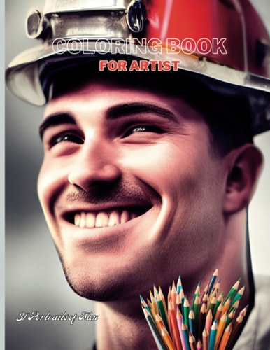 Coloring Book for Artist Portraits of Men
