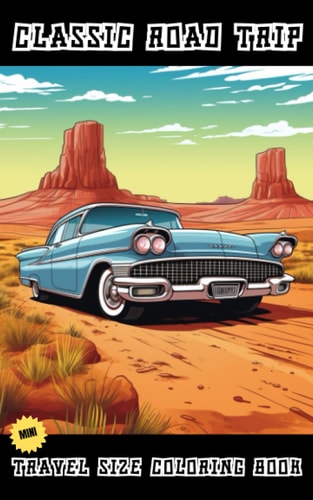 Classic Road Trip Mini Travel Size Coloring Book