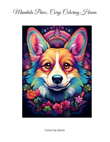 Mandala Paws Corgi Coloring Haven