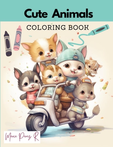 Cute Animals Coloring Book for Kids 50 Captivating Detailed Drawings to Entertained Kids for Hours