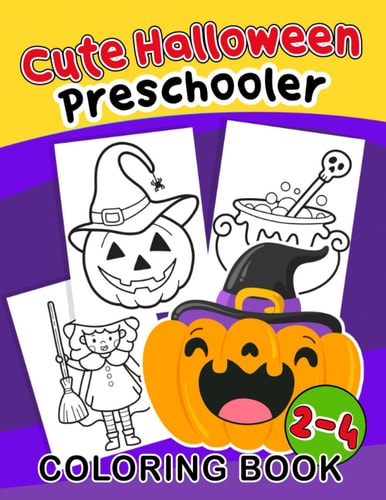 CUTE HALLOWEEN COLORING BOOK PRESCHOOLERS 2-4 Boo-tiful Coloring Excitement for Preschoolers