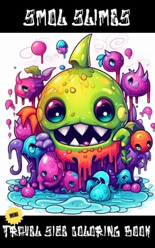 Smol Slimes Mini Travel Size Coloring Book