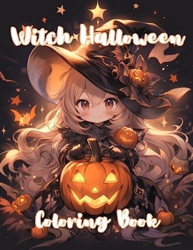 Witch Halloween Coloring Book