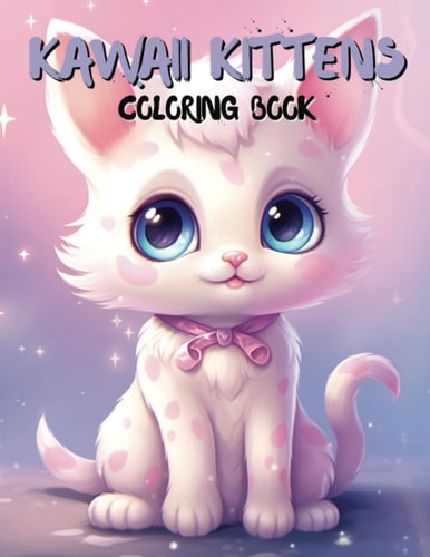 Kawaii Kittens Coloring Book Adorable Kitten Designs for Relaxation and Fun