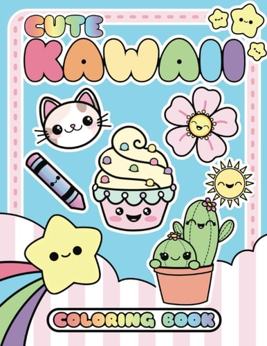 Cute Kawaii Coloring Book