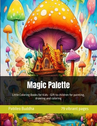 Magic Palette Little Coloring Books for Kids - Gift to Children for Painting, Drawing and Coloring