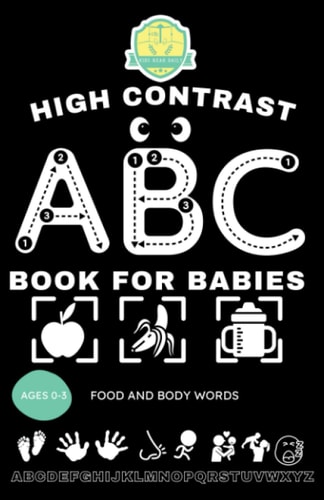 High Contrast Book For Babies Abc Books For Kids Ages 0-3